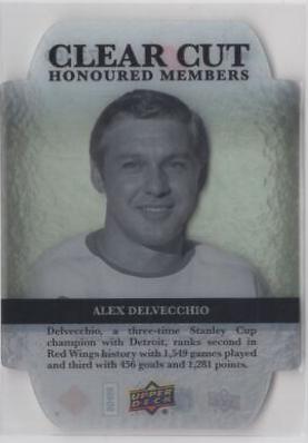 Alex Delvecchio #HOF-10 Hockey Cards 2011 Upper Deck Clear Cut Honoured Members