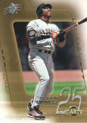 Barry Bonds #66 Baseball Cards 2001 Spx