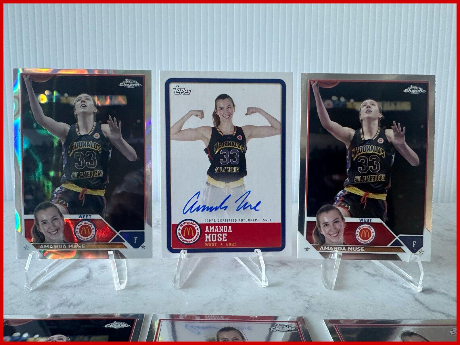 Amanda Muse #CA-AM Basketball Cards 2023 Topps Chrome McDonald's All American Autographs