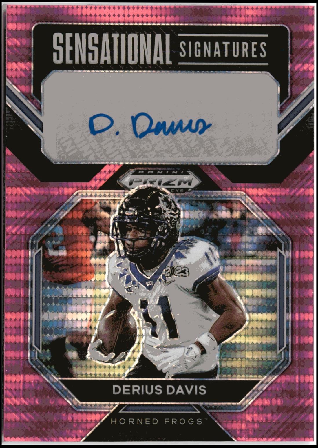Derius Davis [Neon Pink Pulsar] #SS-DDA Prices | 2023 Panini Prizm ...