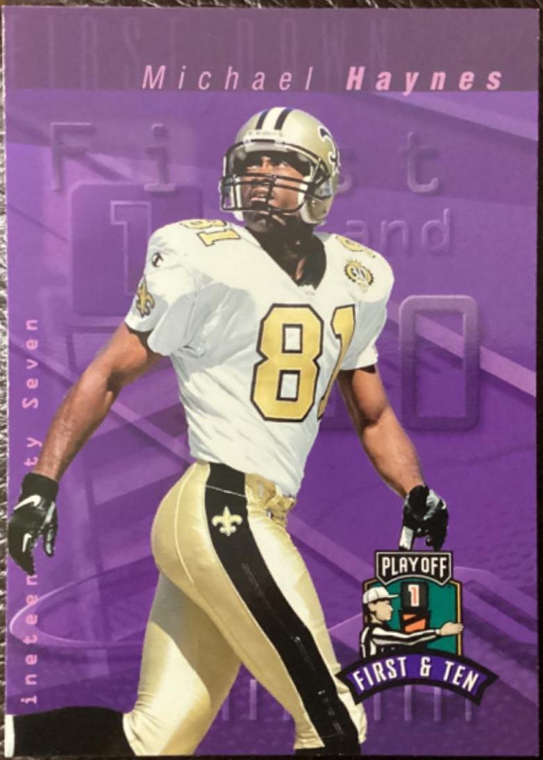 Michael Haynes #98 Football Cards 1997 Playoff 1st & 10