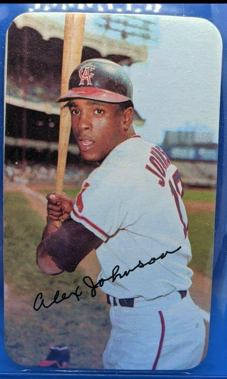 Alex Johnson #8 Baseball Cards 1971 Topps Super