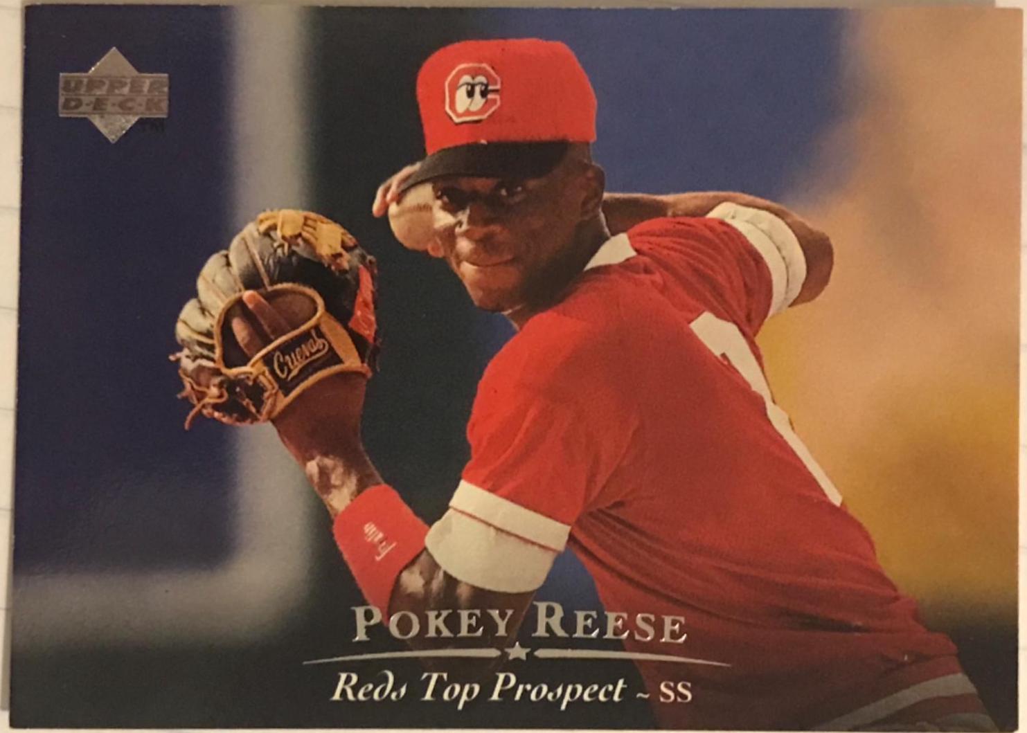 Pokey Reese #28 Baseball Cards 1994 Upper Deck Top Prospects