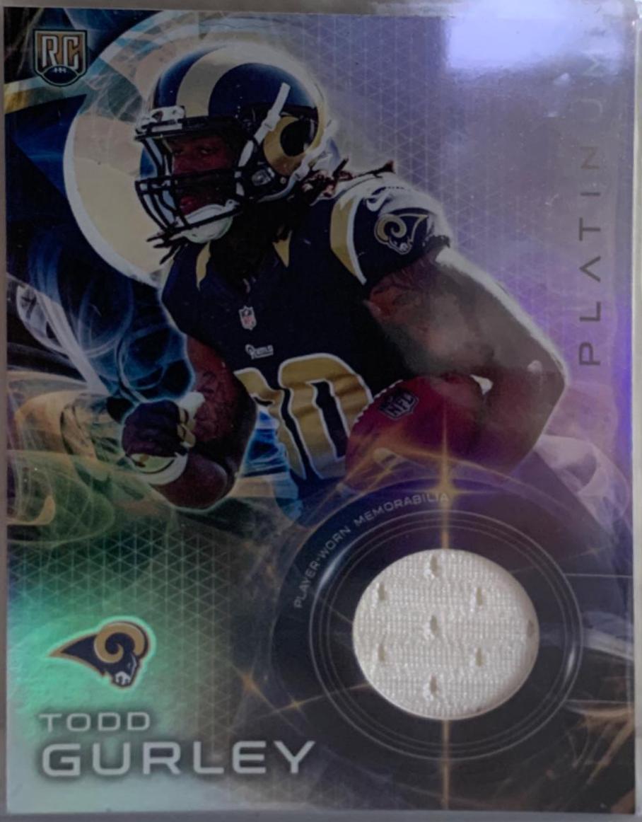 Todd Gurley #PRR-TG Football Cards 2015 Topps Platinum Rookie Relics