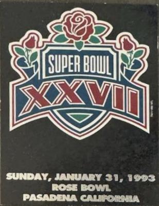 Super Bowl XXVII #SB1 1993 Heads & Tails Sb Xxvii Football