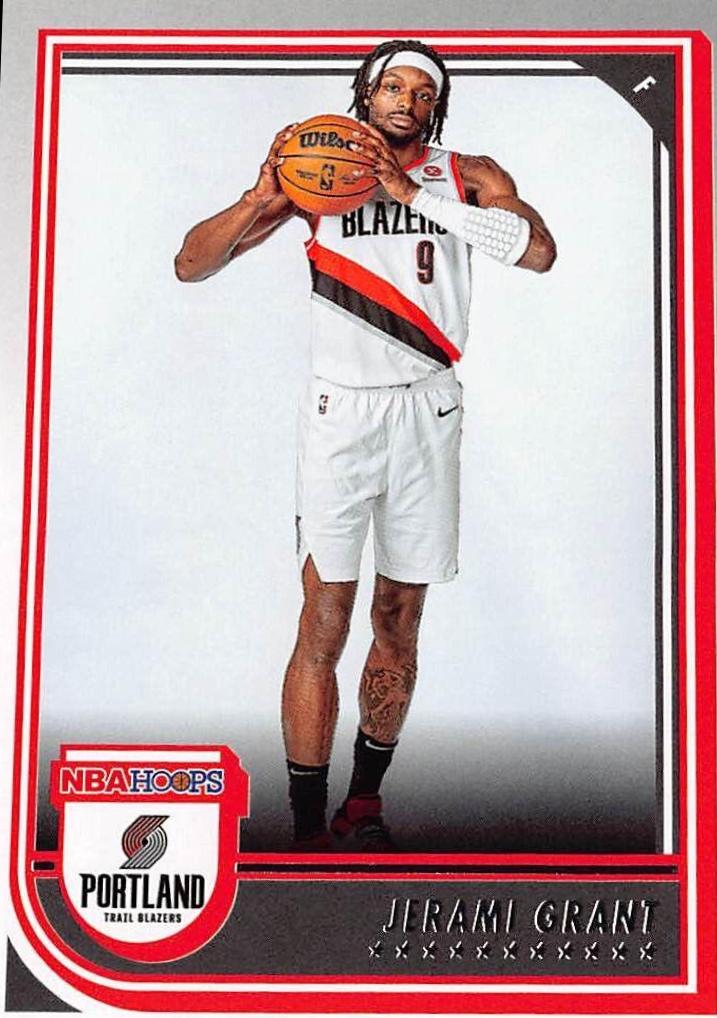 Jerami Grant #60 Basketball Cards 2022 Panini Hoops