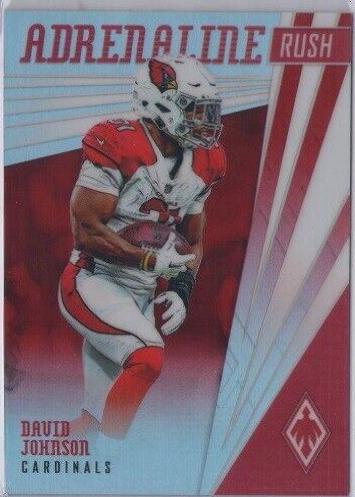 David Johnson #15 Football Cards 2019 Panini Phoenix Adrenaline Rush
