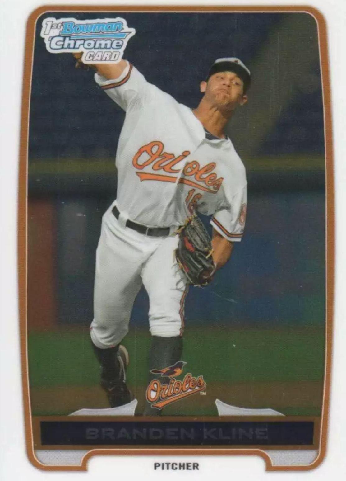 Branden Kline #BDPP37 2012 Bowman Chrome Draft Picks & Prospects Baseball