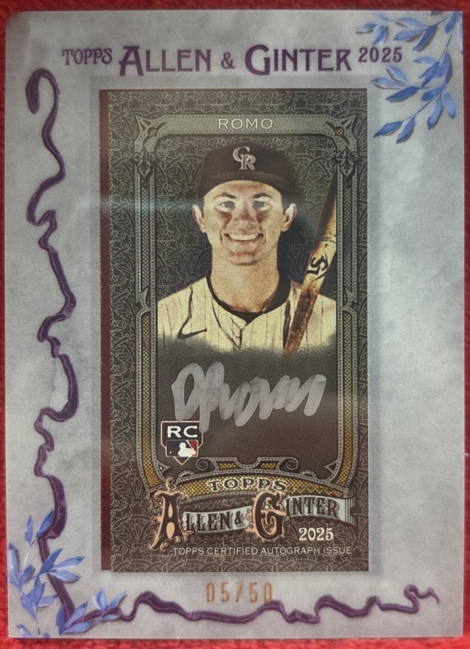 Drew Romo #MA-DRO 2025 Topps Allen & Ginter X Mini Baseball Autographs