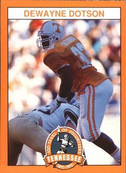 DeWayne Dotson #33 Football Cards 1990 Tennessee Volunteers Centennial