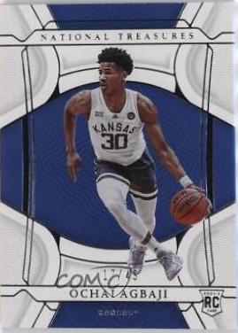 Ochai Agbaji #6 Basketball Cards 2022 Panini National Treasures Collegiate