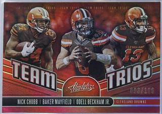 Baker Mayfield, Nick Chubb, Odell Beckham Jr.