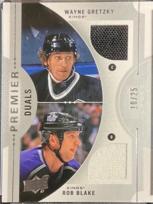 Wayne Gretzky #PD2-GB Hockey Cards 2017 Upper Deck Ice Premieres Autograph Patch Jumbo