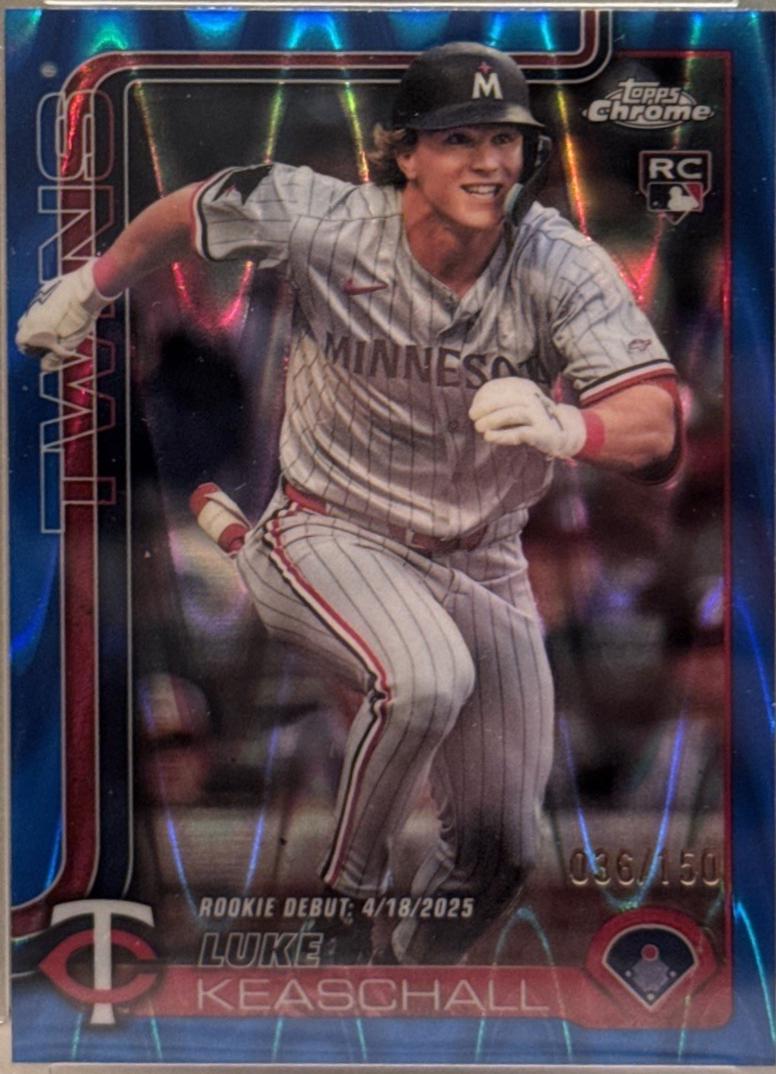 Luke Keaschall [Blue Refractor] #USC134 Prices | 2025 Topps Chrome