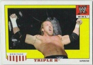 Triple H #52 Wrestling Cards 2008 Topps Heritage IV WWE