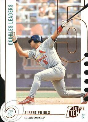 Albert Pujols #16 Baseball Cards 2002 Topps Ten