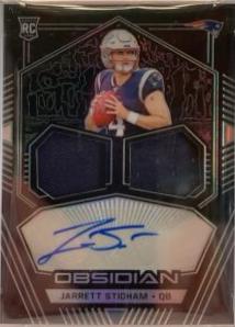 Jarrett Stidham #RJI-JST Football Cards 2019 Panini Obsidian Rookie Jersey Ink