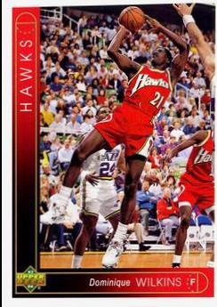 Dominique Wilkins #290 Basketball Cards 1993 Upper Deck