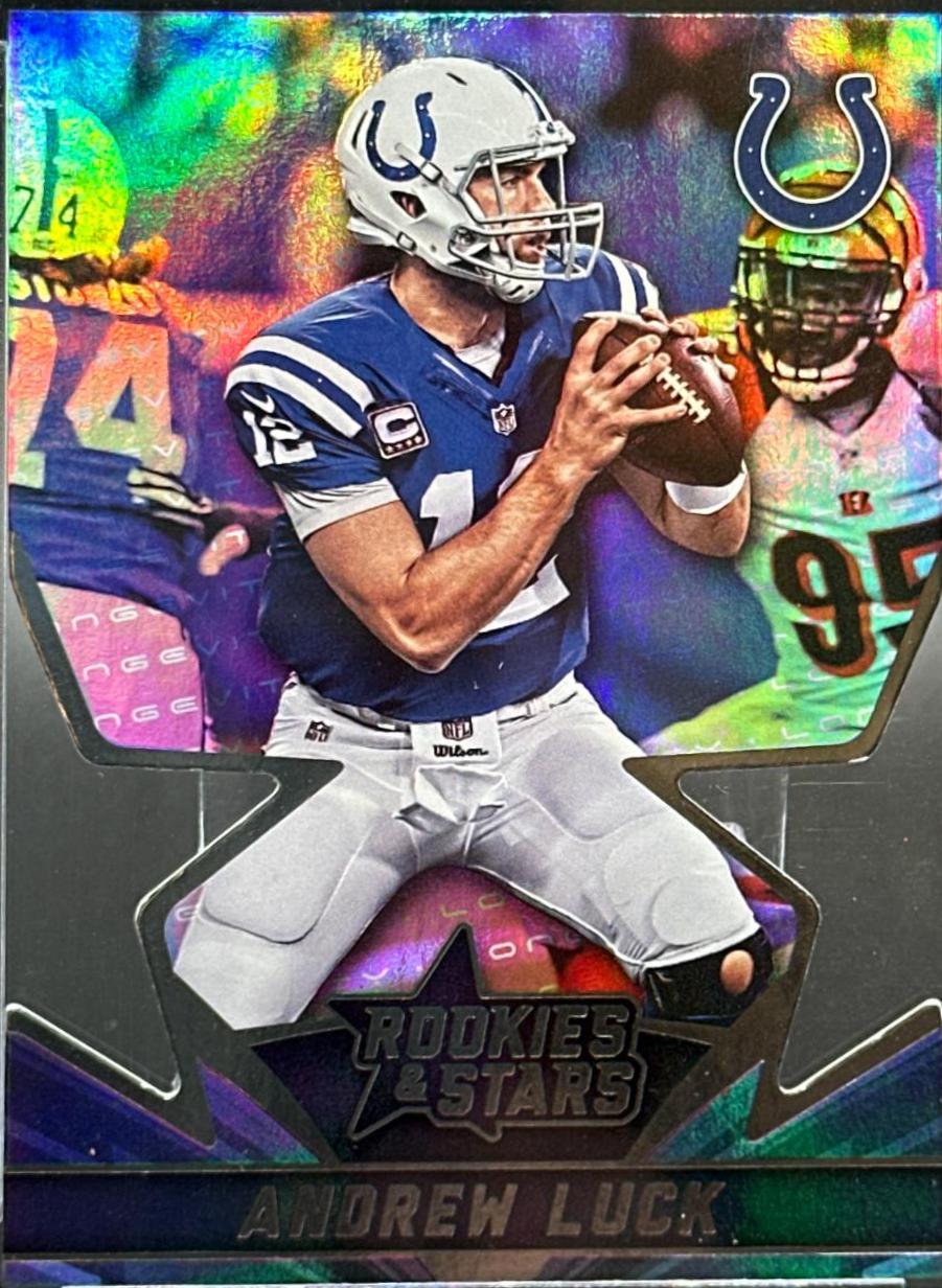 Andrew Luck #SS6 Football Cards 2015 Panini Rookies & Stars Die Cut Cut Stars