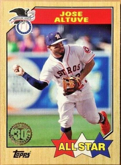 Jose Altuve #87-106 Baseball Cards 2017 Topps 1987