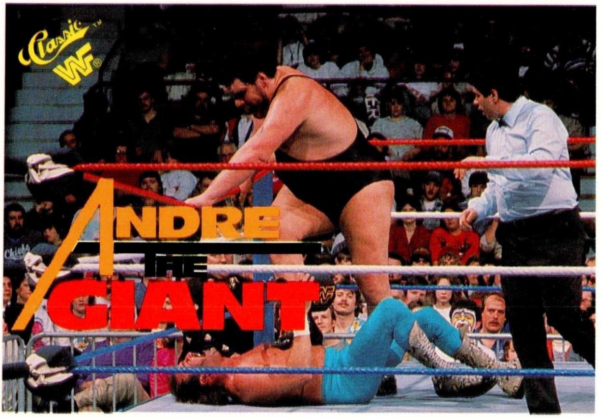 Andre the Giant #76 Wrestling Cards 1990 Classic WWF
