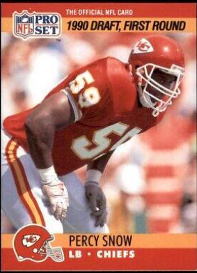 Percy Snow #681 Football Cards 1990 Pro Set