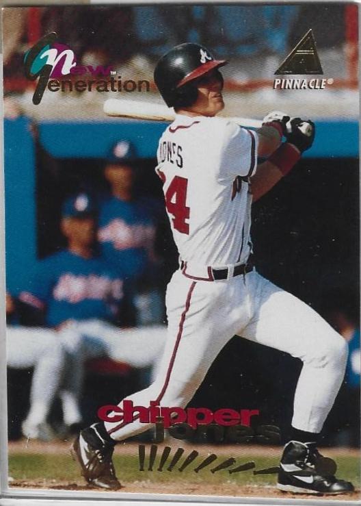 Chipper Jones #NG20 Baseball Cards 1994 Pinnacle New Generation