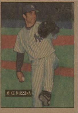 Mike Mussina #73 Baseball Cards 2005 Bowman Heritage
