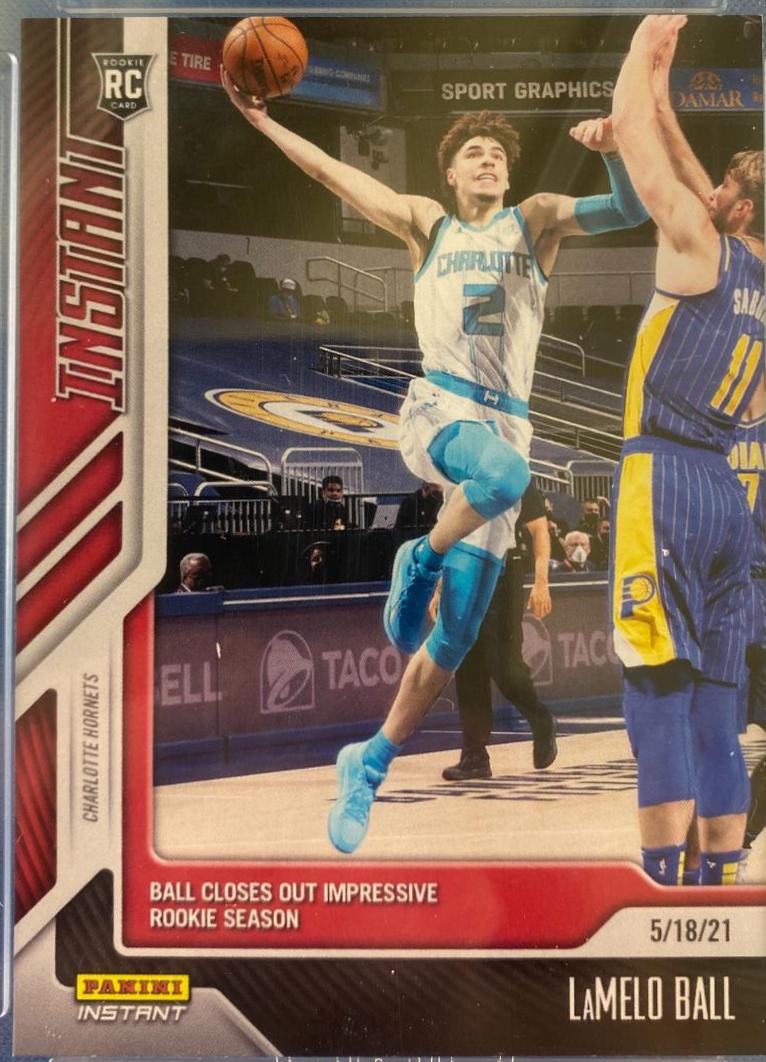 LaMelo Ball #186 Basketball Cards 2020 Panini Instant