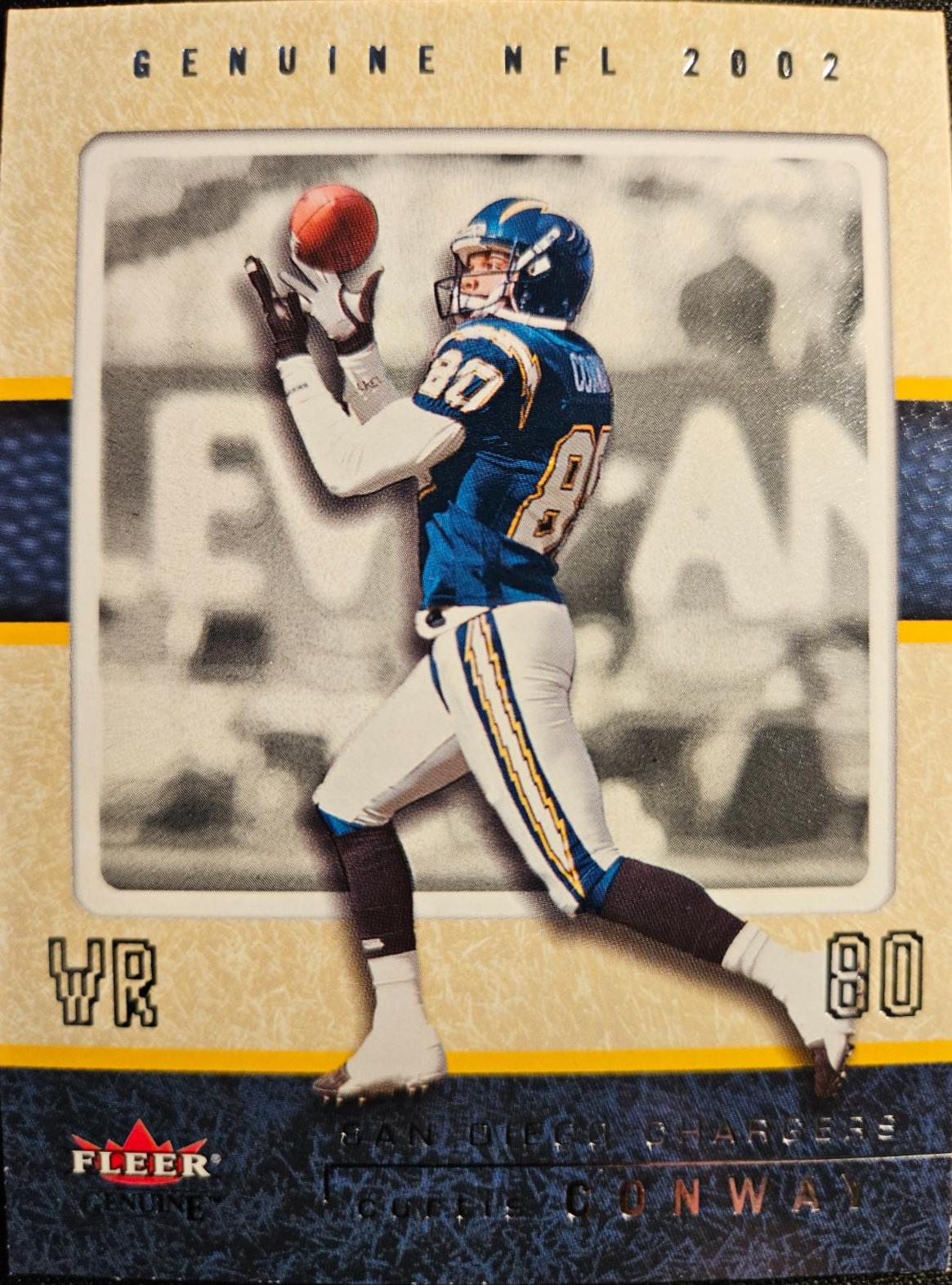 Curtis Conway #121 Football Cards 2002 Fleer Genuine