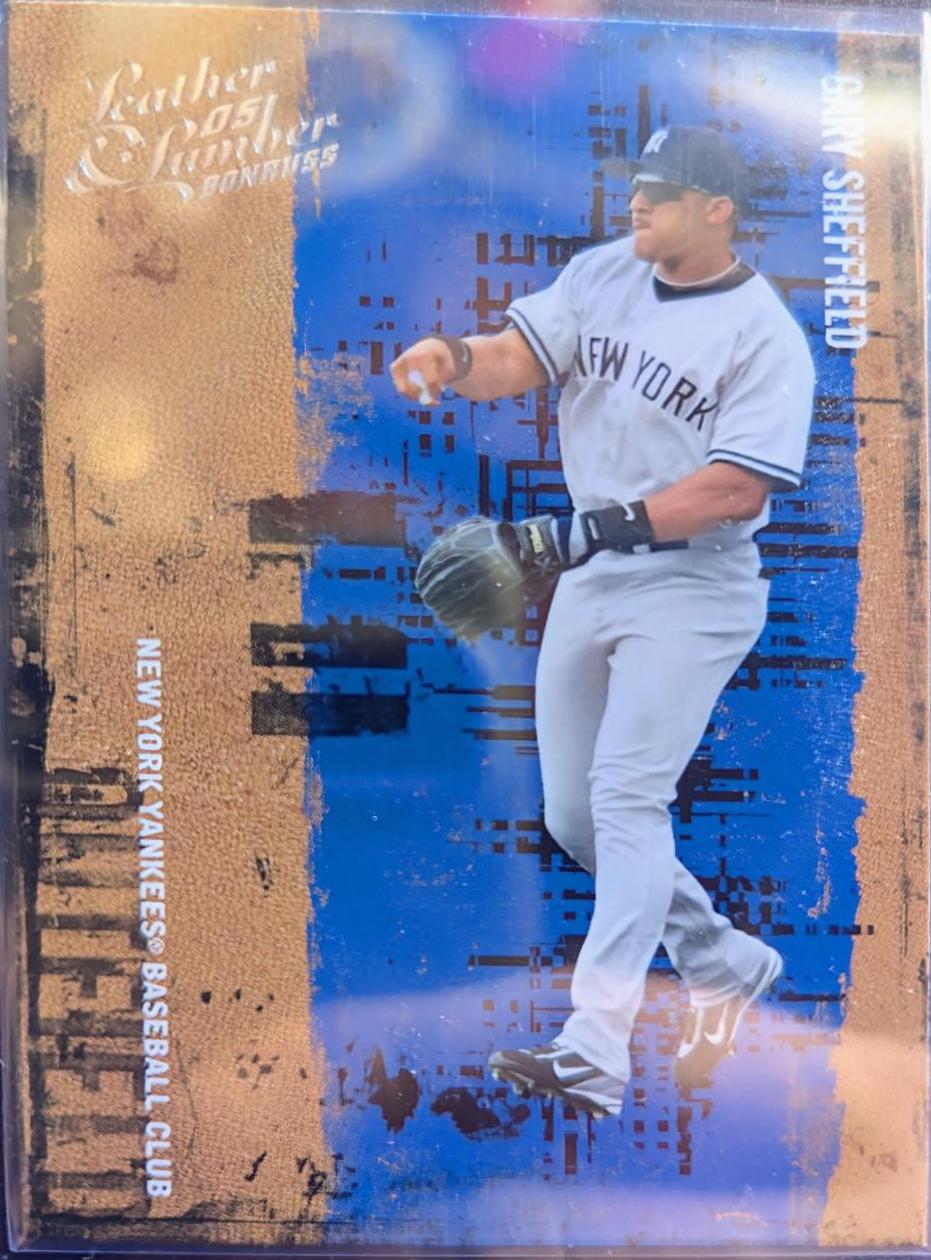 Gary Sheffield #45 Baseball Cards 2005 Donruss Leather & Lumber