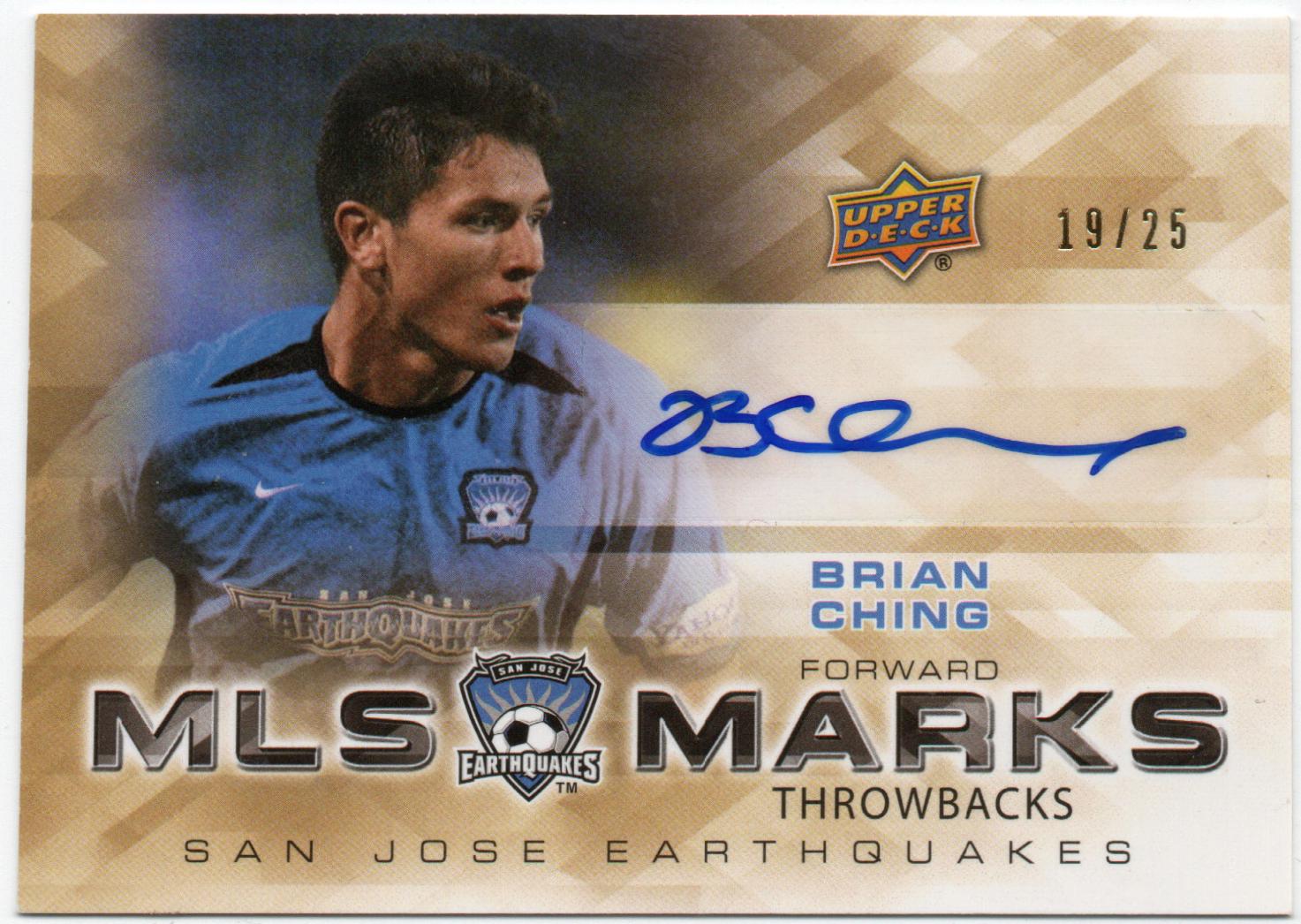 Brian Ching #MA-BC Soccer Cards 2012 Upper Deck MLS Marks