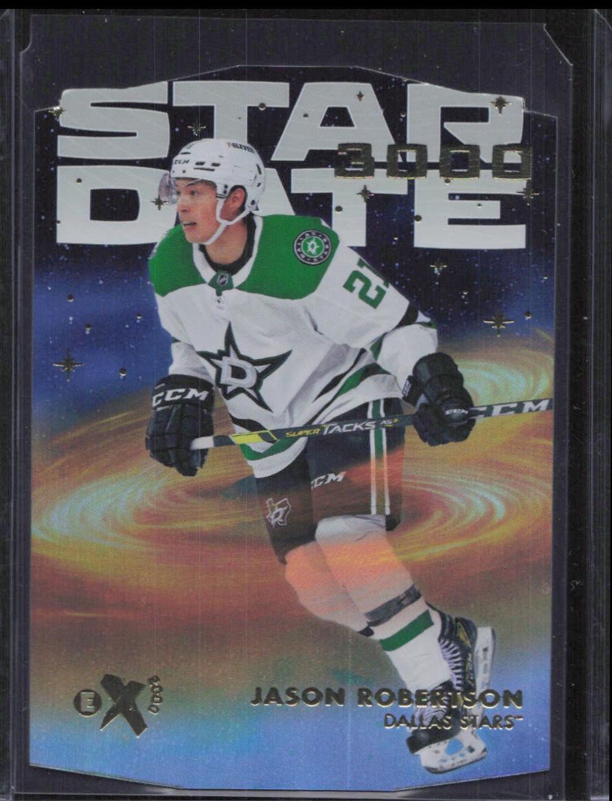 Jason Robertson #SD-8 Hockey Cards 2023 SkyBox E-X 2000 Star Date 3000