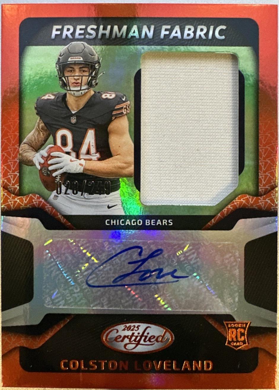 Colston Loveland [Orange Etch] #FBC-CLD Prices | 2025 Panini Certified ...