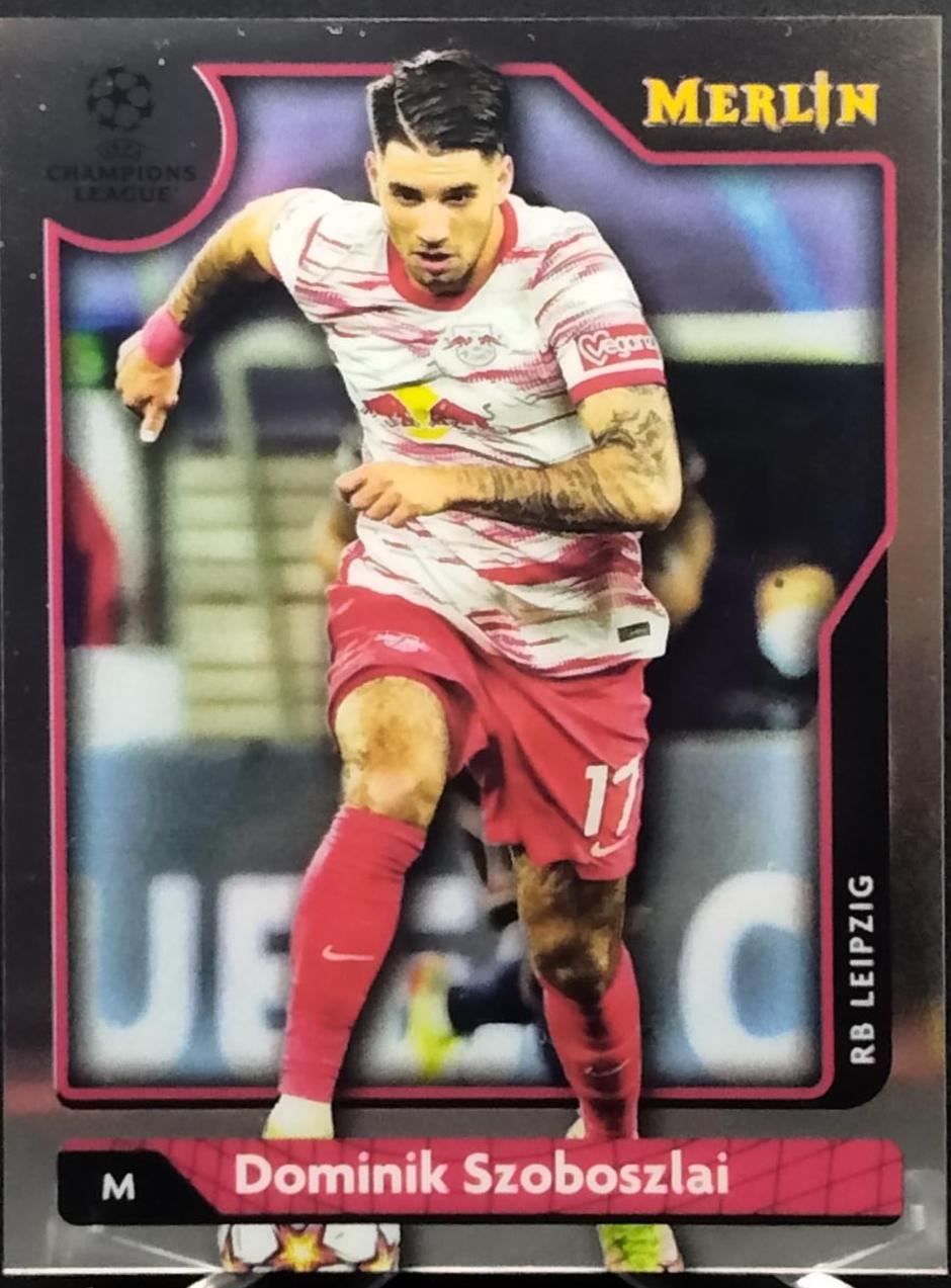Dominik Szoboszlai #9 Soccer Cards 2021 Topps Merlin Chrome UEFA
