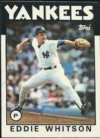 Eddie Whitson #15 Baseball Cards 1986 Topps Tiffany