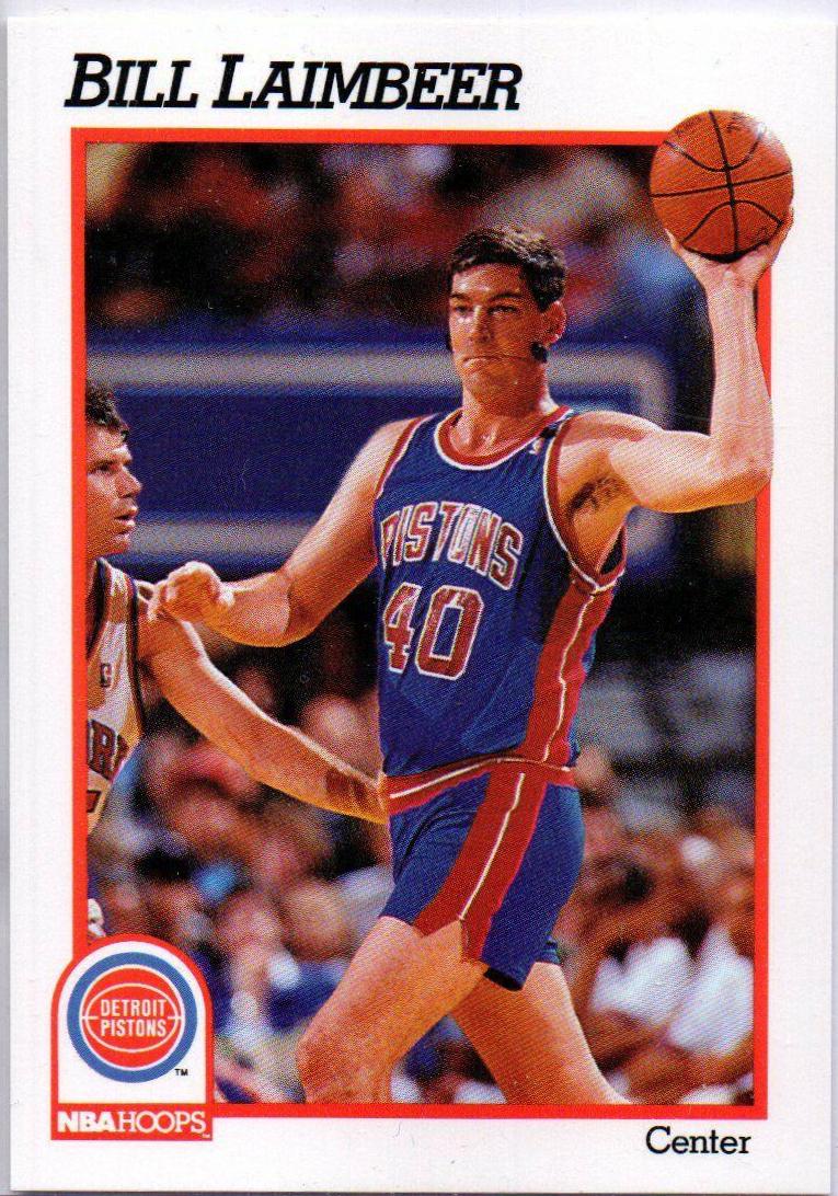 Bill Laimbeer #63 Basketball Cards 1991 Hoops