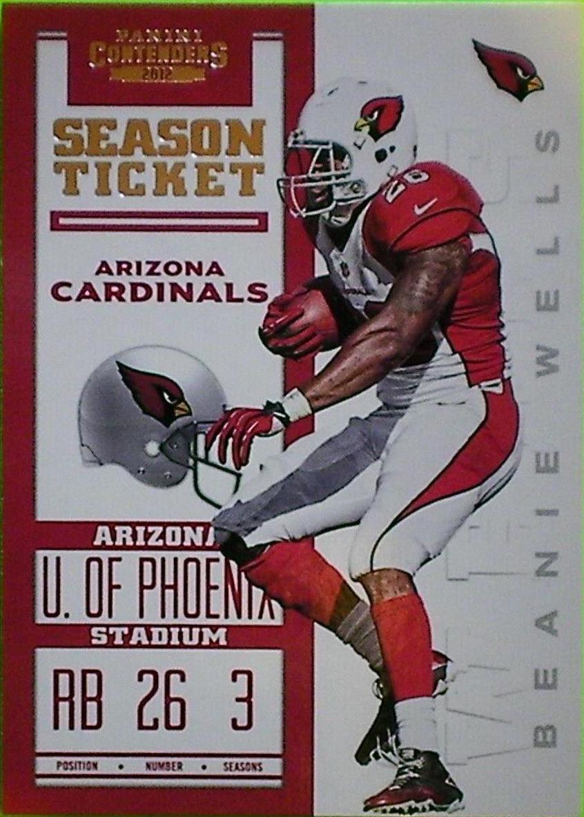Beanie Wells #3 Football Cards 2012 Panini Contenders