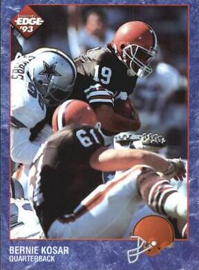 Bernie Kosar #39 Football Cards 1993 Collector's Edge