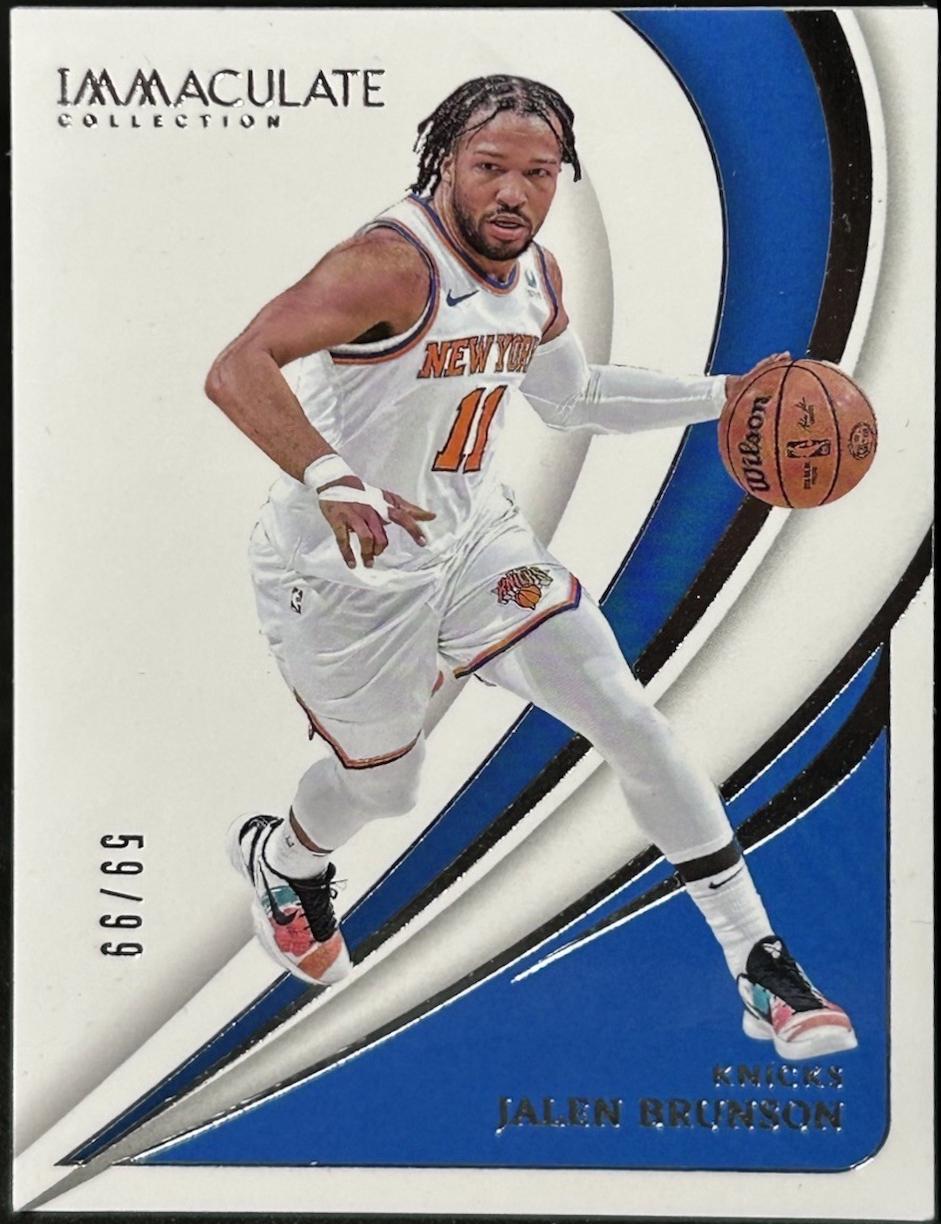 Jalen Brunson #1 Basketball Cards 2023 Panini Immaculate