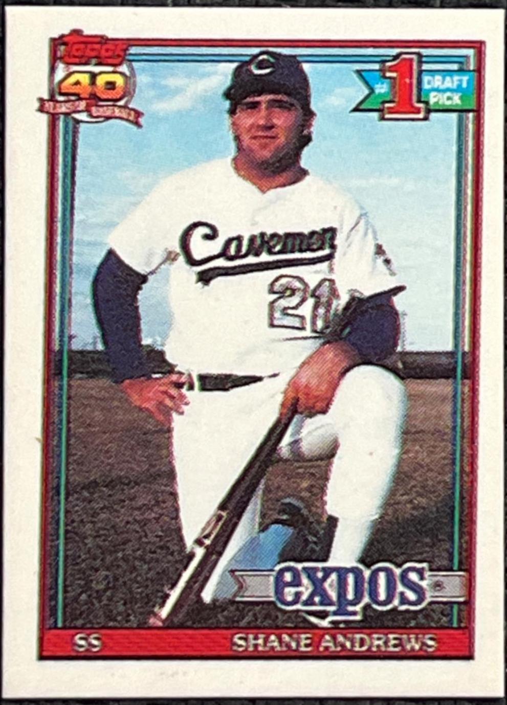 Shane Andrews #74 Baseball Cards 1991 Topps Micro