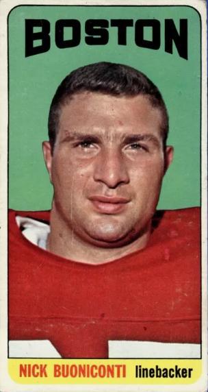 Nick Buoniconti #3 Football Cards 1965 Topps