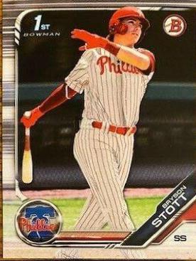Bryson Stott #BD-79 Baseball Cards 2019 Bowman Draft