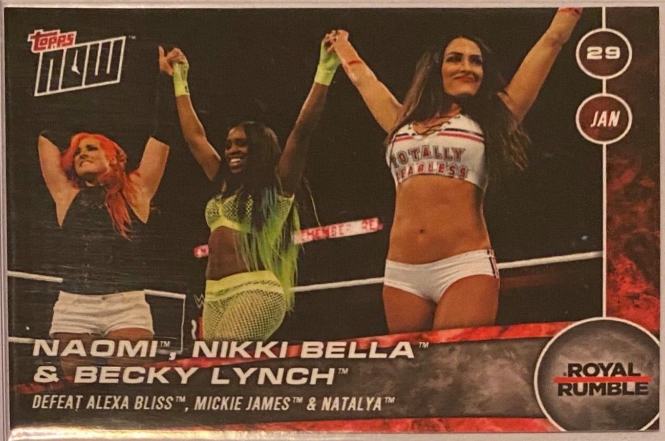 Naomi, Nikki Bella & Becky Lynch #49 Wrestling Cards 2017 Topps Now WWE