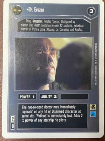 Dr. Evazan Star Wars CCG Premiere