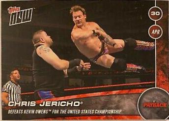 Chris Jericho #93 Wrestling Cards 2017 Topps Now WWE