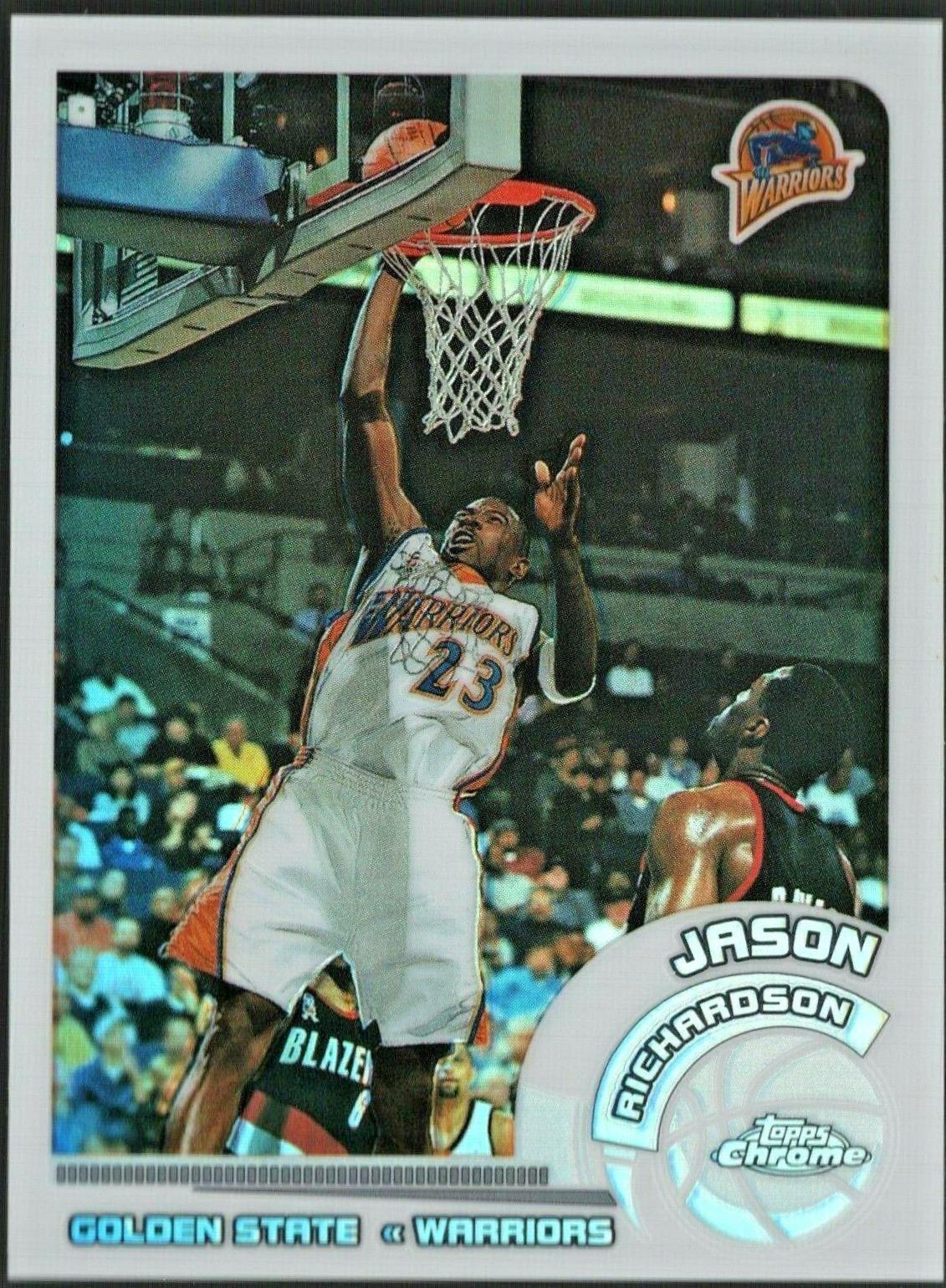 Jason Richardson White Refractor #7 Basketball Cards 2002 Topps Chrome