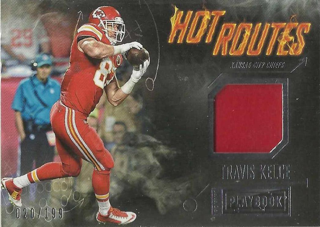 Travis Kelce #HR-TK Football Cards 2015 Panini Playbook Hot Routes
