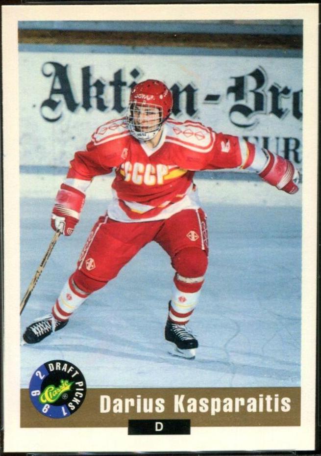 Darius Kasparaitis #4 Hockey Cards 1992 Classic