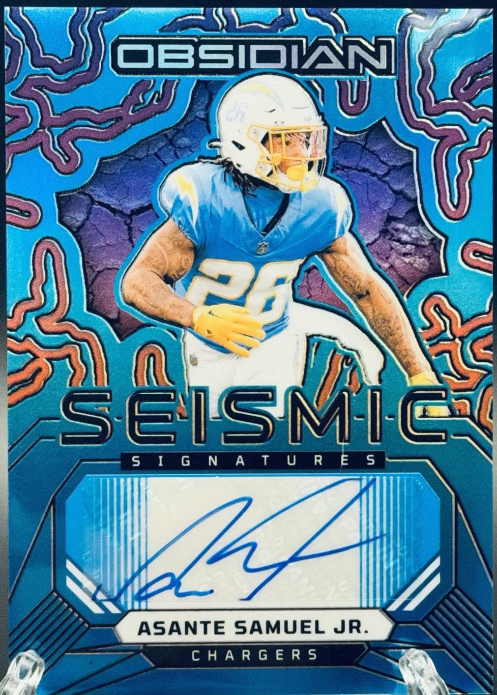 Asante Samuel Jr. [Blue] #SS-ASJ Prices | 2024 Panini Obsidian